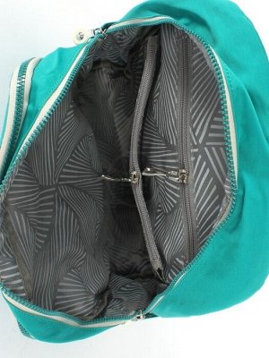 Рюкзак жен текстиль CF-6260,  1отд,  3внут+5внеш/ карм,  бирюзовый 254454