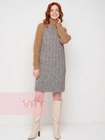 Платье женское 5232-2458   004/5300521 беж-св.серый/ристретто