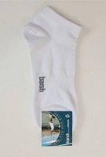 Носки мужские спортивные, укороченные, белые. Ю.Корея