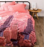 КПБ Ночь Нежна Город (розов.) 70948-1+70895-3 Бязь 120гр.