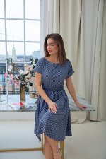 Зиппи, очаровательное платье-деним в горошек + пояс резинка