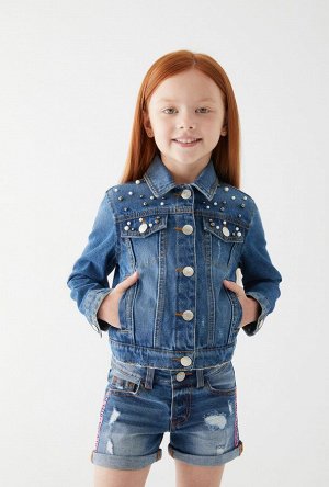 Жакет джинсовый детский для девочек Amiata синий