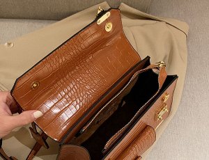 Женская сумка-сэтчел на плечо, стиль винтажный, экокожа