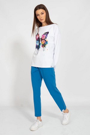 Костюм Костюм Kivviwear 30983109/05 светло-синий 
Состав: Хлопок-92%; Эластан-8%;
Сезон: Лето
Рост: 170

Спортивный костюм из нежного хлопка с актуальными и современными принтами - это отличный выбор