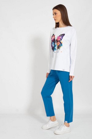 Костюм Костюм Kivviwear 30983109/05 светло-синий 
Состав: Хлопок-92%; Эластан-8%;
Сезон: Лето
Рост: 170

Спортивный костюм из нежного хлопка с актуальными и современными принтами - это отличный выбор