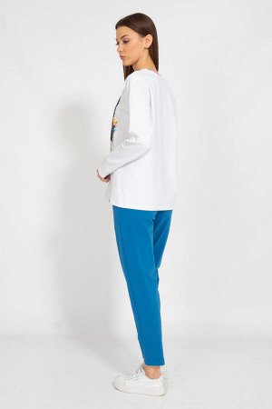 Костюм Костюм Kivviwear 30983109/05 светло-синий 
Состав: Хлопок-92%; Эластан-8%;
Сезон: Лето
Рост: 170

Спортивный костюм из нежного хлопка с актуальными и современными принтами - это отличный выбор