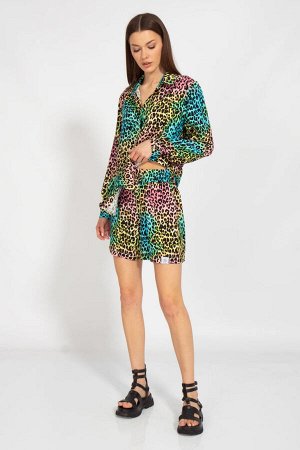 Костюм Костюм Kivviwear 40884089/06 радужный 
Состав: Вискоза-100%;
Сезон: Лето
Рост: 170

Костюм. Рубашка вискоза полуприлегающего силуэта с втачными рукавами, удлиненная по спинке. Обработка низа р