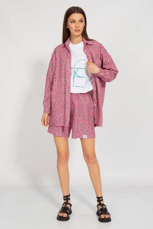 Костюм Костюм Kivviwear 3126408903 розовый 
Состав: Вискоза-100%;
Сезон: Лето
Рост: 170

Костюм из штапеля, состоит из шорт и рубашки - это легкая и прохладная одежда для летнего сезона. Штапель - эт