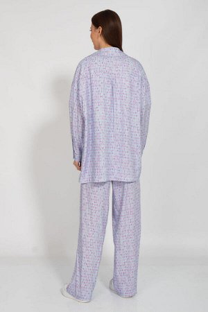 Костюм Костюм Kivviwear 3126312704 лиловый 
Состав: Вискоза-100%;
Сезон: Лето
Рост: 170

Костюм из штапеля, состоит из брюк и рубашки - это легкая и прохладная одежда для летнего сезона. Штапель - эт