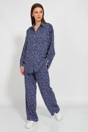 Костюм Костюм Kivviwear 3126312705 синий 
Состав: Вискоза-100%;
Сезон: Лето
Рост: 170

Костюм из штапеля, состоит из брюк и рубашки - это легкая и прохладная одежда для летнего сезона. Штапель - это 