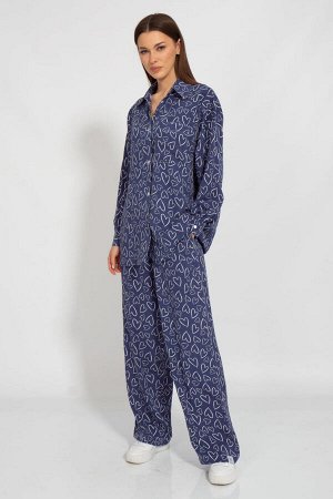 Костюм Костюм Kivviwear 3126312705 синий 
Состав: Вискоза-100%;
Сезон: Лето
Рост: 170

Костюм из штапеля, состоит из брюк и рубашки - это легкая и прохладная одежда для летнего сезона. Штапель - это 