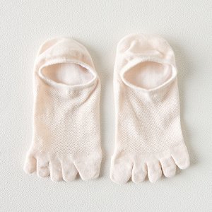 Женские носки с пальчиками светло-розовые