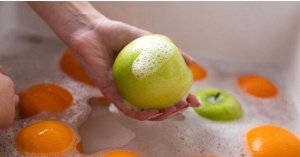 Хозяйственное мыло "Dishwashing Bar Soap" для мытья посуды (в т.ч. детской, овощей и фруктов, аромат мандарина) 150 г х 2 шт. / 24
