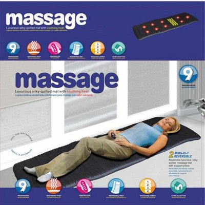 😎 Товары для туризма и комфортного отдыха — Электрический массажный матрас Massage с подогревом