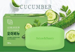 Увлажняющее туалетное мыло с экстрактом огурца "Moisture Cucumber Soap" 100 гр