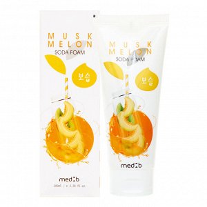 MedB Пенка для умывания Soda с мускусной Дыней. Ю. Корея, 100г. Muskmelon Soda Foam
