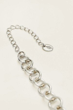 Ожерелье-цепочка с блестящим камнем 00219404