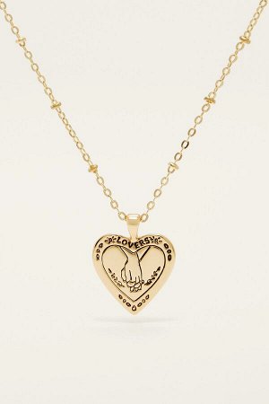 Ожерелье с подвеской Таро для влюбленных. Позолоченный. 00161411
