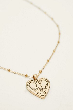 Ожерелье с подвеской Таро для влюбленных. Позолоченный. 00161411