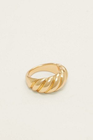 Текстурированное кольцо. Позолоченный. 00158411