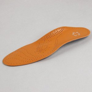 Стельки для обуви, амортизирующие, дышащие, с жёстким супинатором, 37-38 р-р, 25 см, пара, цвет коричневый