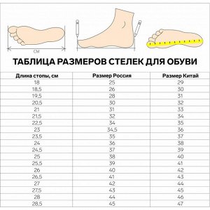 Стельки для обуви, универсальные, 36-46 р-р, пара, цвет МИКС