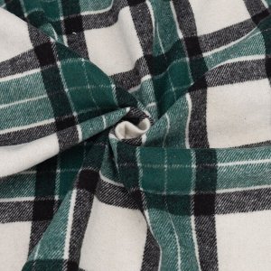 Ткань на отрез фланель Рубашечная №41 цвет зелено-черная
