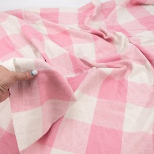 Ткань на отрез фланель Рубашечная №39 цвет розовый