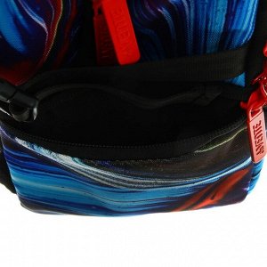 Рюкзак молодёжный 39 х 30 х 17 см, эргономичная спинка + usb и аудио выход, синий, deVENTE Red Label, Private, чёрный