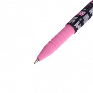 Ручка шариковая FunWrite "Розовые котята-2", узел 0.5 мм, синие чернила, матовый корпус Silk Touch