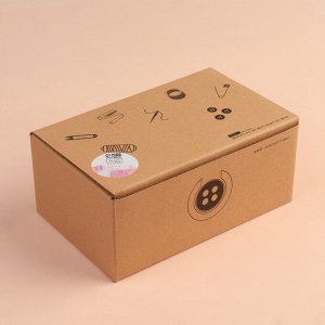 Швейный набор Premium, 43 предмета, в двухъярусном боксе, 15.5x6 см, МИКС