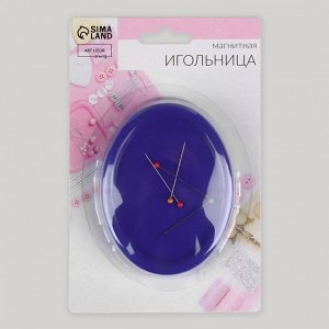 Игольница магнитная с булавками, 10 х 7,5 х 3,8 см