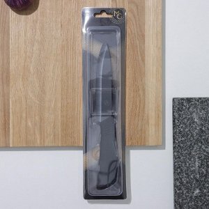 Нож кухонный керамический Magistro Black, лезвие 12,5 см, ручка soft-touch