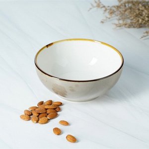 Салатник Magistro «Церера», 1.1 л, 18.5x7.5 см, фарфор, коричневый