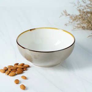 Салатник Magistro «Церера», 1.1 л, 18.5x7.5 см, фарфор, коричневый