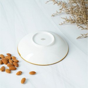 Салатник Magistro «Церера», 400 мл, d=16.2 см, фарфор, коричневый