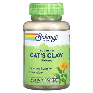 Solaray, Cat's Claw, Кошачий коготь, 500 mg, 100 VegCaps