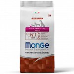 Monge Dog Speciality Extra Small корм для взрослых собак миниатюрных пород ягненок с рисом и картофелем 2,5 кг