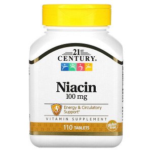 21st Century, Ниацин, 100 мг, 110 таб