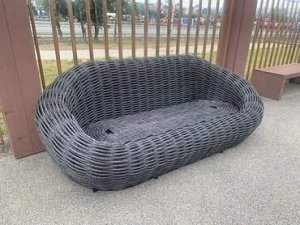 Диван плетеный DeckWOOD Nest (черный)