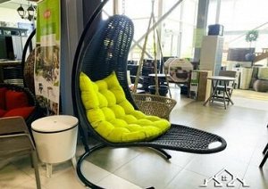 Плетеное подвесное кресло-шезлонг графит DeckWOOD