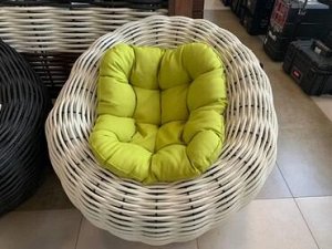 Кресло плетеное Nest (белый)