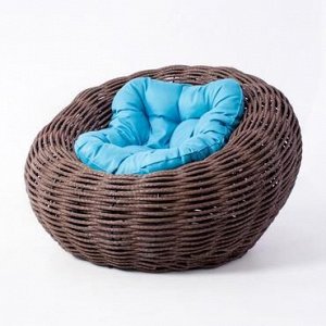 Кресло плетеное Nest (коричневый)