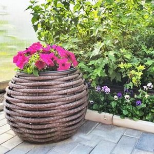 Вазон бочонок DeckWOOD (коричневый), 20 л