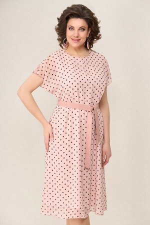Жакет, Платье / VOLNA 1286 пудрово-розовый