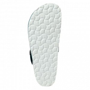 Женские шлепанцы кожа BIO GREEN PT-355W, серо-голубой