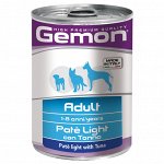 Gemon Dog Light консервы для собак облегченный паштет тунец 400г
