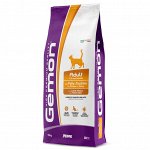 Gemon Cat корм для взрослых кошек с курицей и индейкой 10 кг