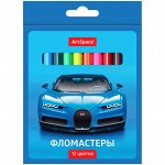 Фломастеры &quot;Машинки&quot; 12цв., картон. уп., европодвес