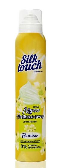 Carelax Silk Touch Мусс для бритья женский Ваниль 200мл